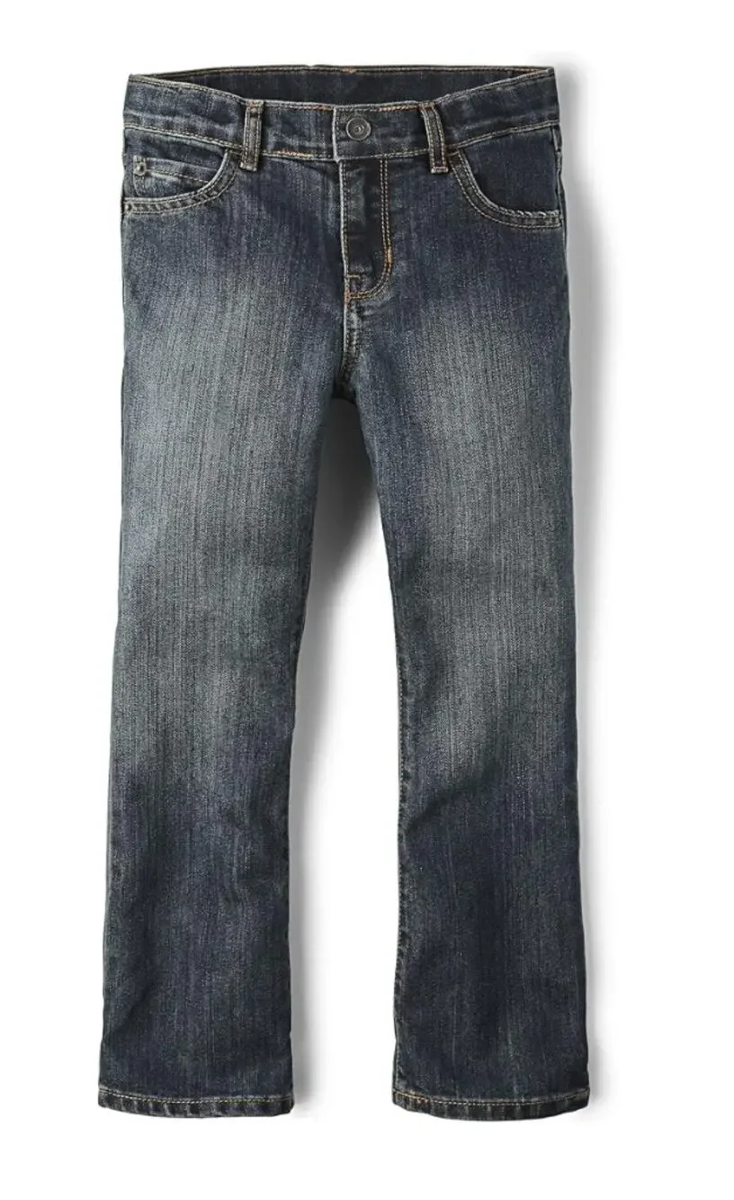 The Children's Place Boys' Bootcut Jeans Dust Bowl Wash Size 18